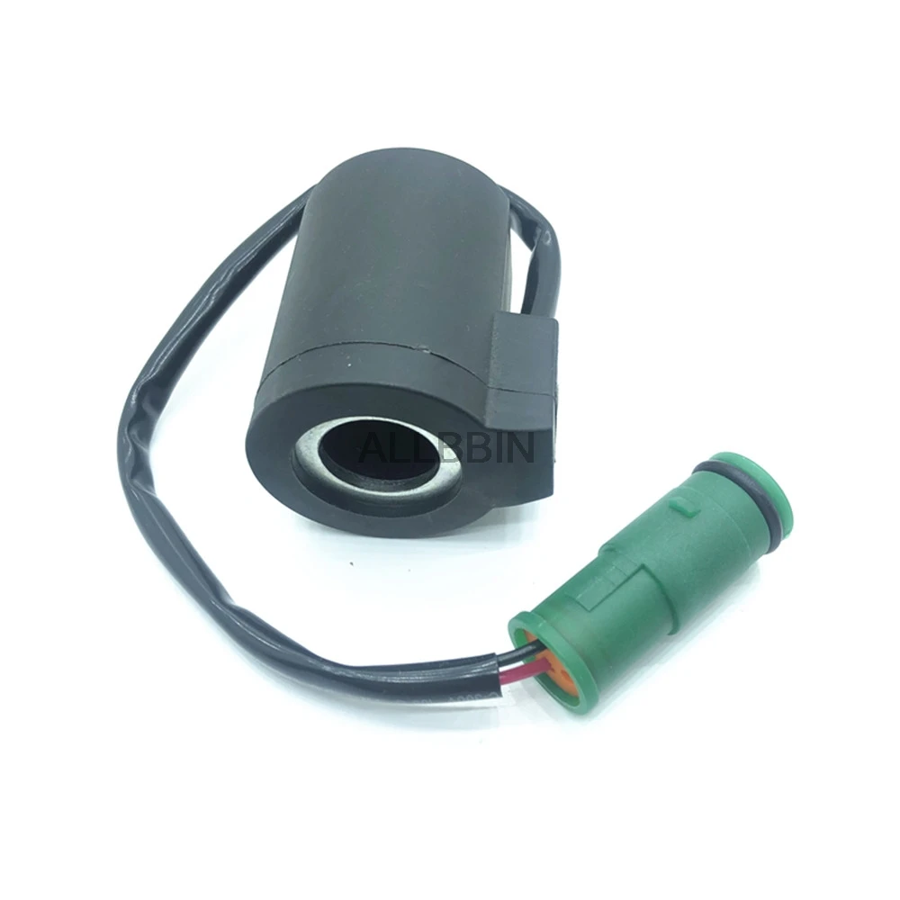 

For Volvo excavator EC210 240 290 360 pilot safety lock solenoid valve walking solenoid valve coil quality excavator accessories