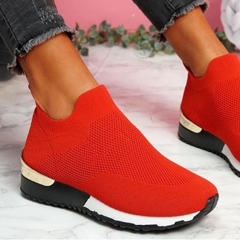 Causal Womens Sneakers Fashion Vulcanized Shoes Slip-On Sneakers for Female Comfortable Sport Shoes Mujer Shoes