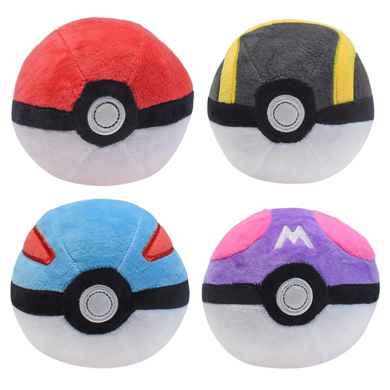 

12cm Pokemon Poke Ball Plush Toys Japan Anime Throwing Impact That Will Not Cause Harm Soft Stuffed Plush Dolls Toys Kids Gift