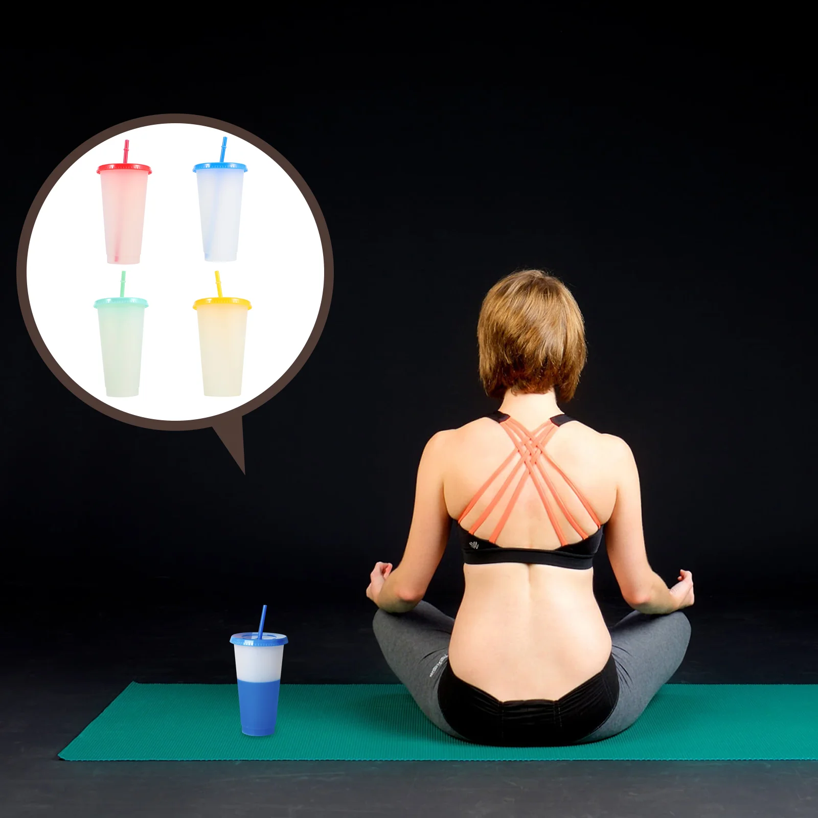 

4 шт. креативные портативные легкие Меняющие цвет для отеля, ресторана