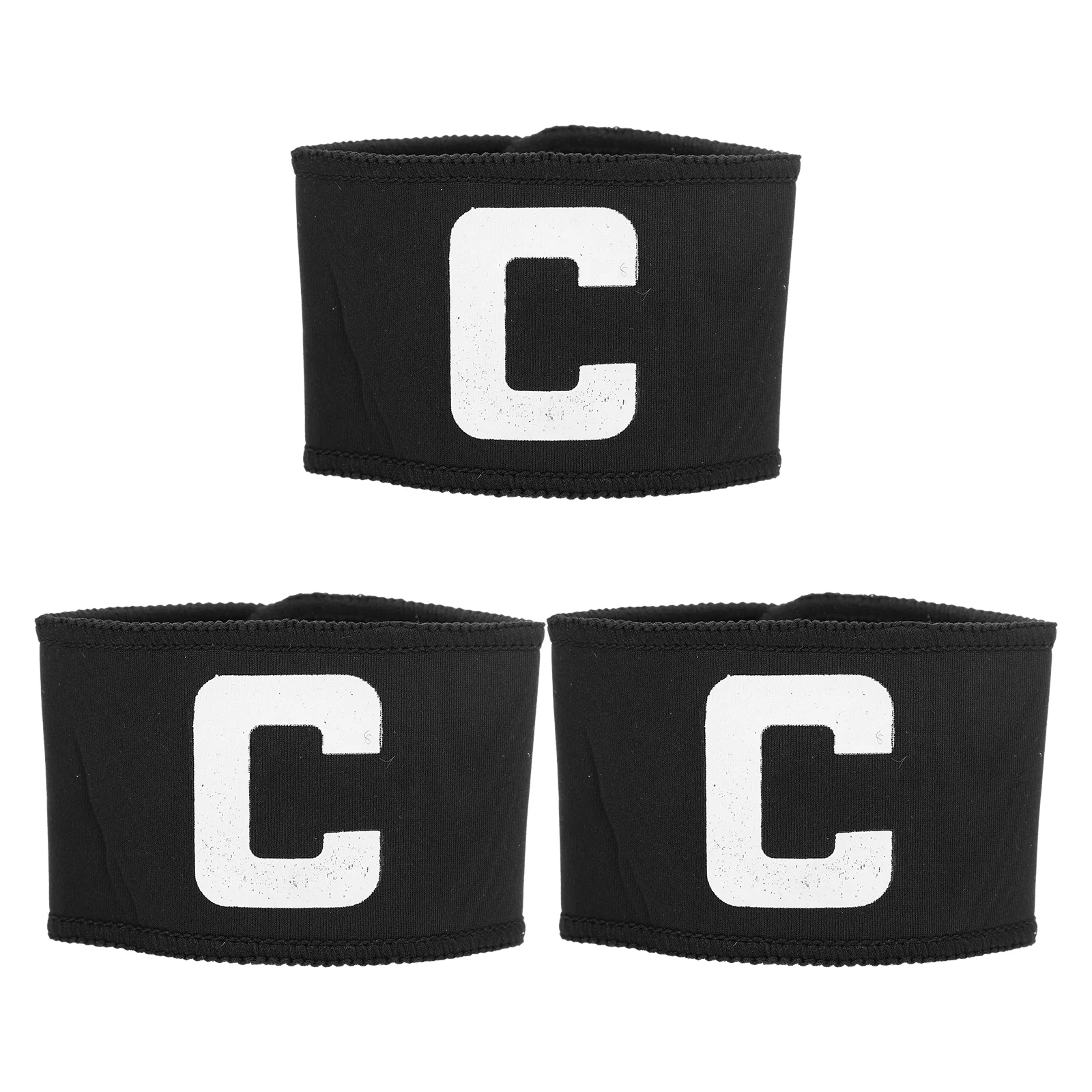 

Adjustable Sports Captain Armband for Football and Soccer Team Leaders - Nylon Material with C-Mark Design