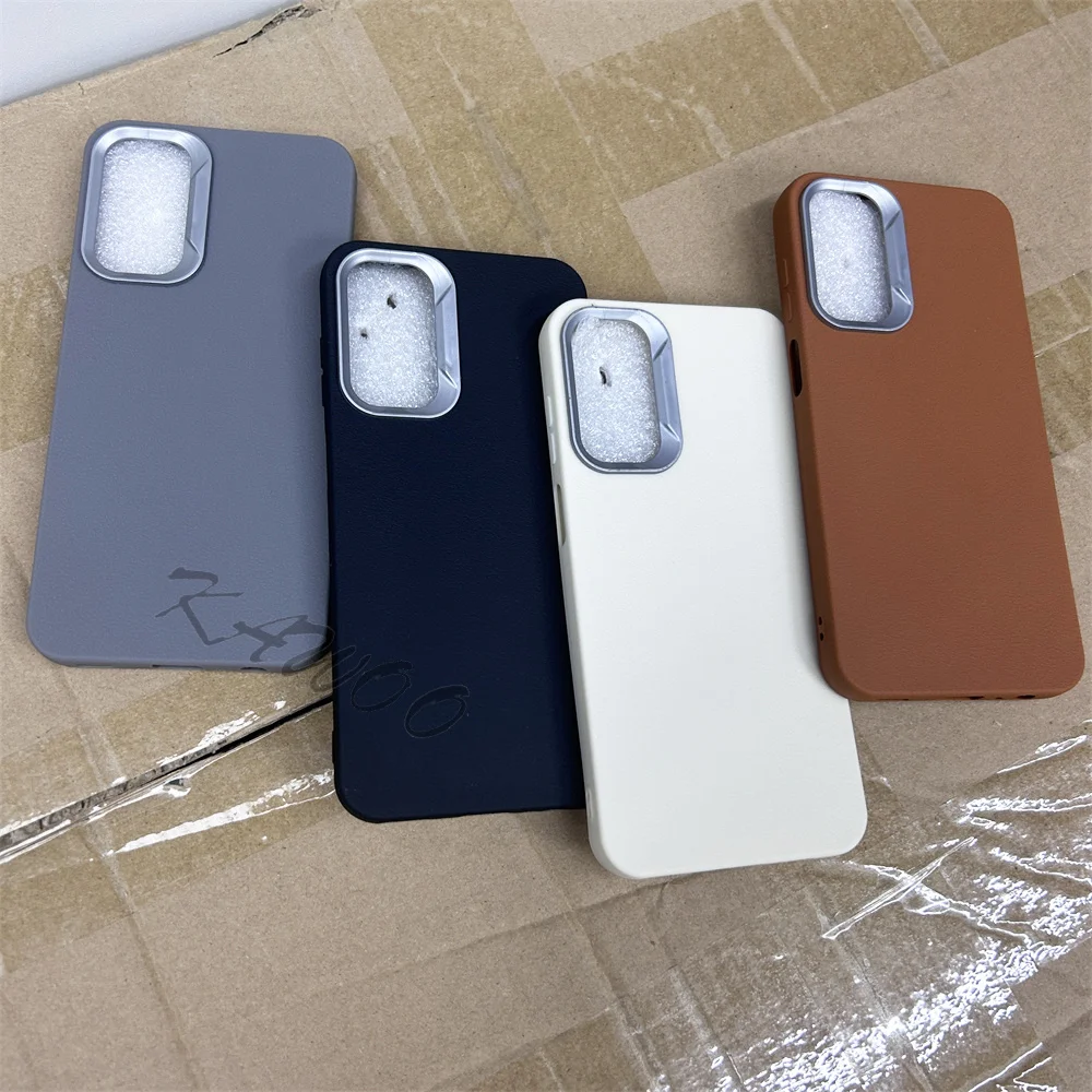 Leather Skin Soft TPU Slim Case Cover For Samsung Galaxy A05S A15 A14 A33 A73 A31 A52s A24 A23 A55 Shockproof Phone Capa Coque