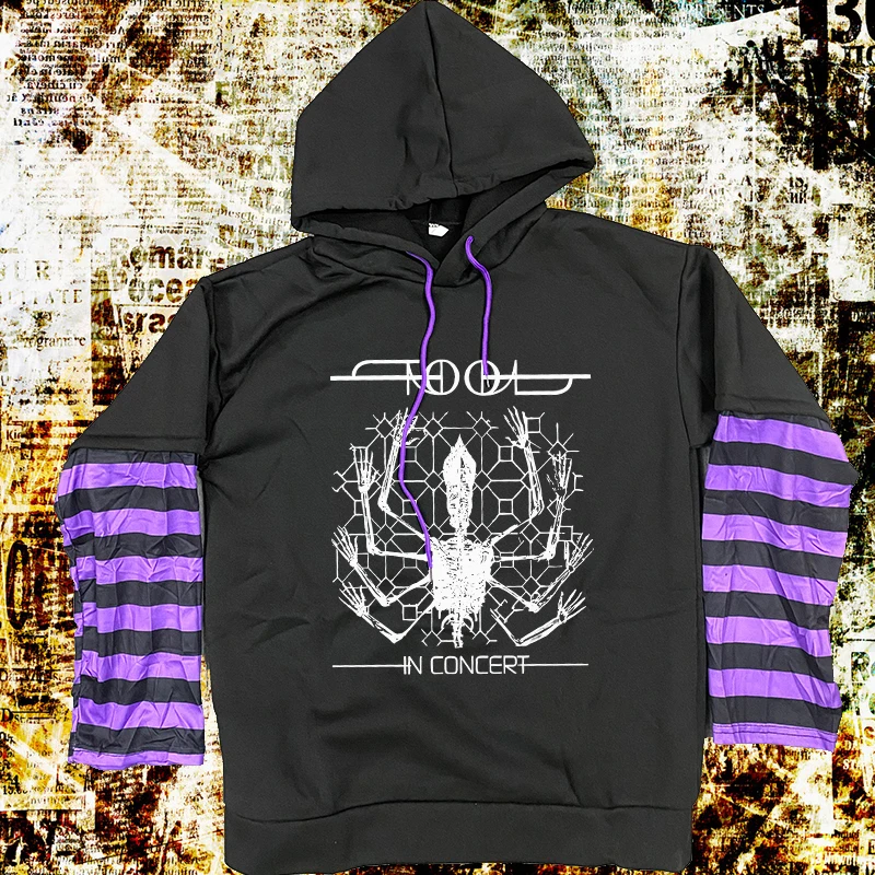 ZSIIBO Готическая толстовка из хлопка