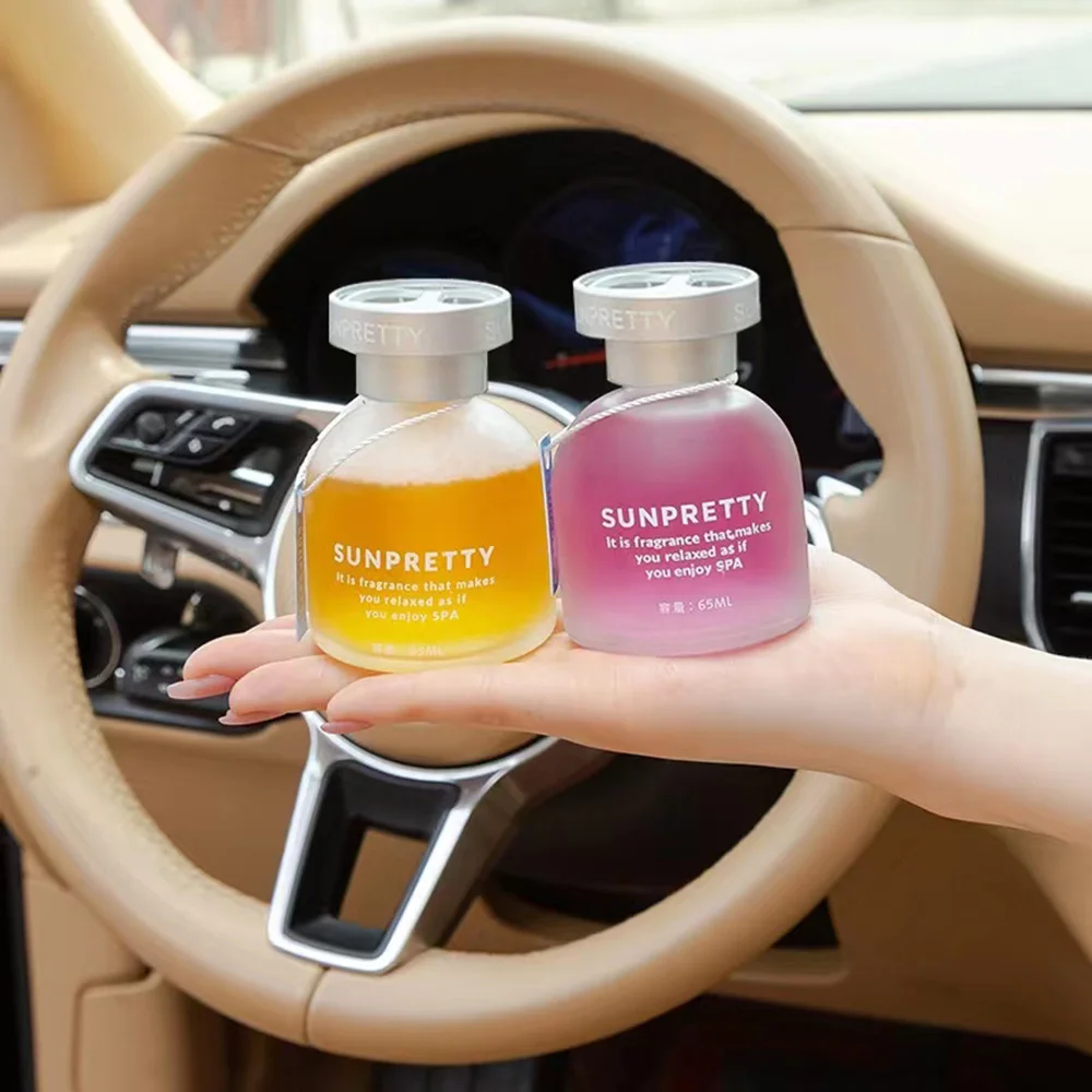 

Новый автомобильный дневной парфюм, автомобильные аксессуары, многоразовый стеклянный освежитель воздуха, флакон для духов для автомобиле...