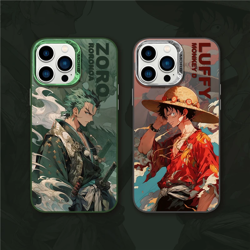 

Anime Luffy Nika Zoro One Piece Pokemon Pikachu Dragon Ball Naruto Case for IPhone 11 12 13 14 Pro Max Plus Cover Back Toy Gift