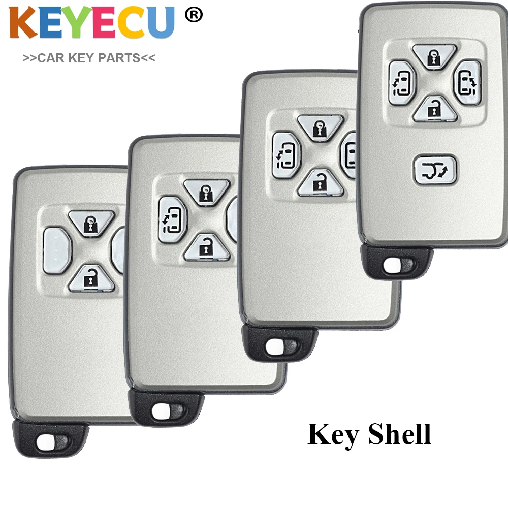 KEYECU умная карта дистанционного управления автомобильный ключ оболочка для Toyota