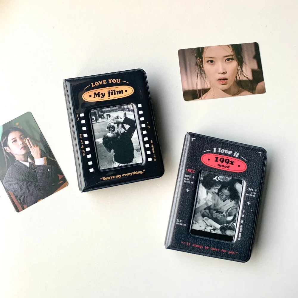 Kawaii 3 дюйма фото альблум 40 слотов Ins Kpop Idol сумка для хранения карт держатель медведь кошка корейские открытки собирает книги корейские канцелярские принадлежности