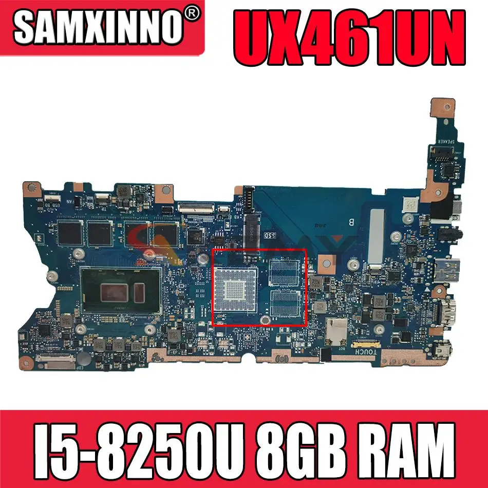 

UX461UN материнская плата для ноутбука с I5-8250U CPU 8GB RAM для ASUS ZenBook UX461UN UX461U UX461F UX461FN материнская плата Laotop