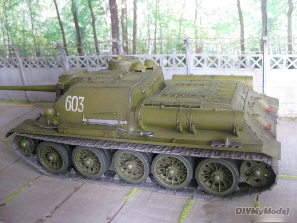 DIYMyModeI советский su-85m танков DIY ручной работы Бумага модель комплект игрушки