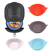air fryer silicone liners replacement for parchment paper heat resistant air fryer oven basket trays baking grilling accessories