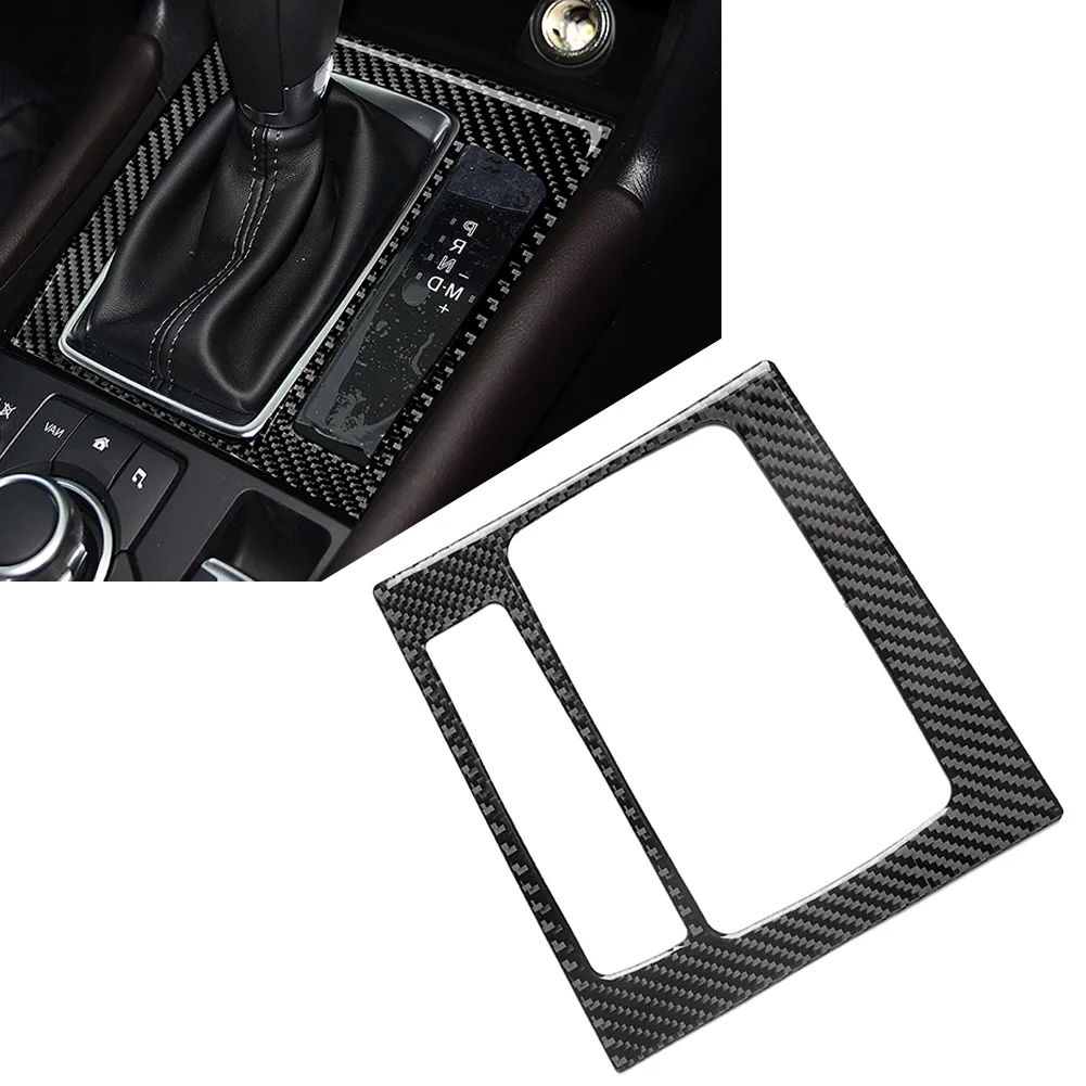 Стайлинг из углеродного волокна автомобильная консоль рамка переключения