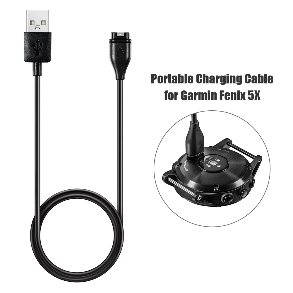Фото USB-кабель для зарядки Garmin Fenix 8, 7, 6, 5, 5S, 6S, 7S, 5X, 6X, 7X, Forerunner 945/935/245/245M/45/45S, зарядка для Quatix 5 Sapphire №1