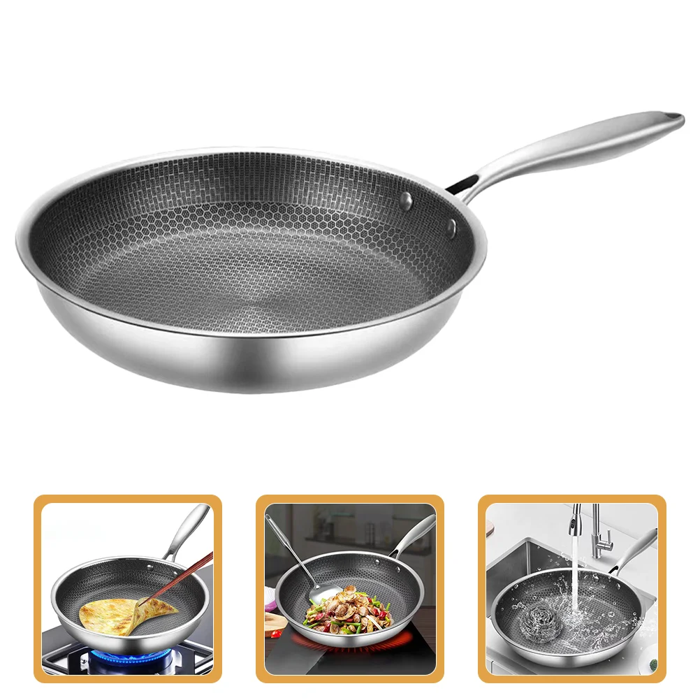 

Omelet Pan Household Wok for Gas Stove Omelette Honeycomb Everyday Griddle Stoves Cooking Pot Kitchen Cookware No-stick