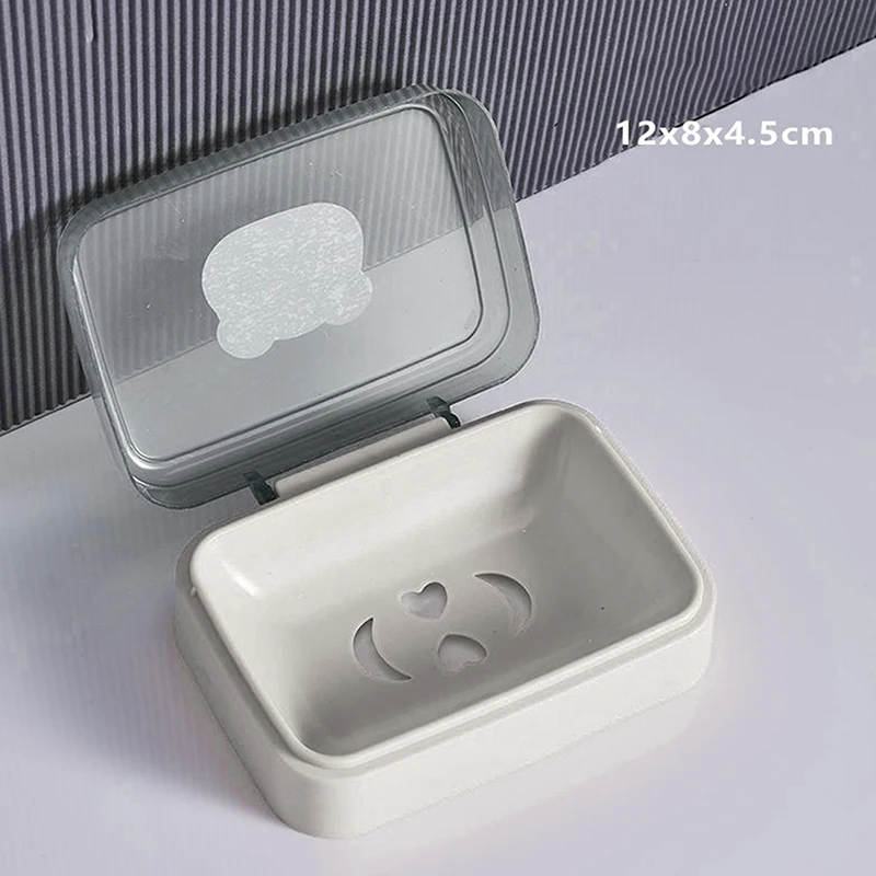 

Мыльница с крышкой для ванной комнаты, домашняя пластиковая Коробка для мыла, поднос для сухого мыла, дорожный портативный поднос для мыла, контейнер для хранения мыла