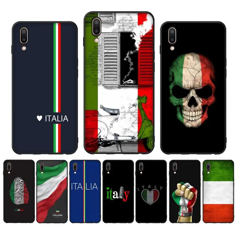 

Italy Flag Phone Case for Redmi 8 9 9A for Samsung J5 J6 Note9 for Huawei NOVA3E Mate20lite cover