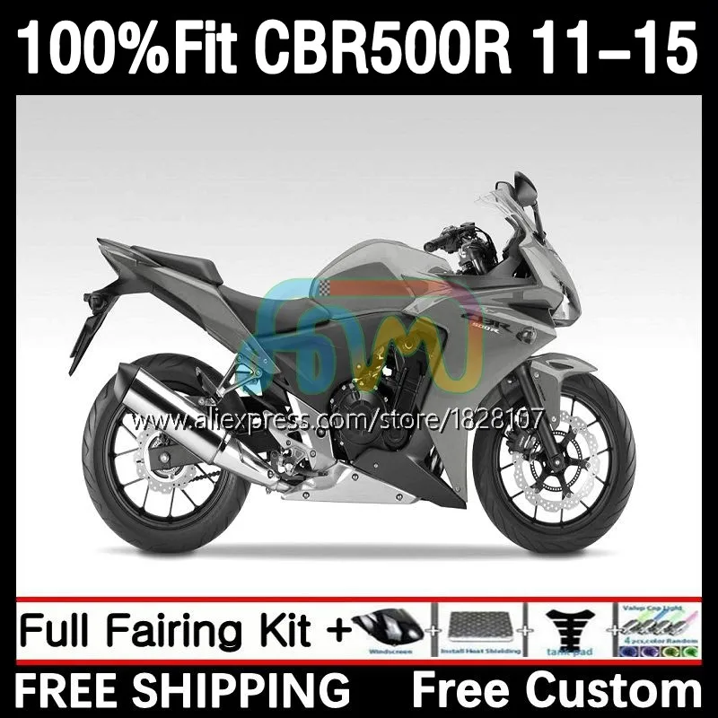 

Обтекатель для HONDA CBR 500 R 500R CBR500 RR 11No.13 CBR500R 11 12 13 14 15, глянцевый серый 2011 см3 2012 2013 2014 2015 под давлением