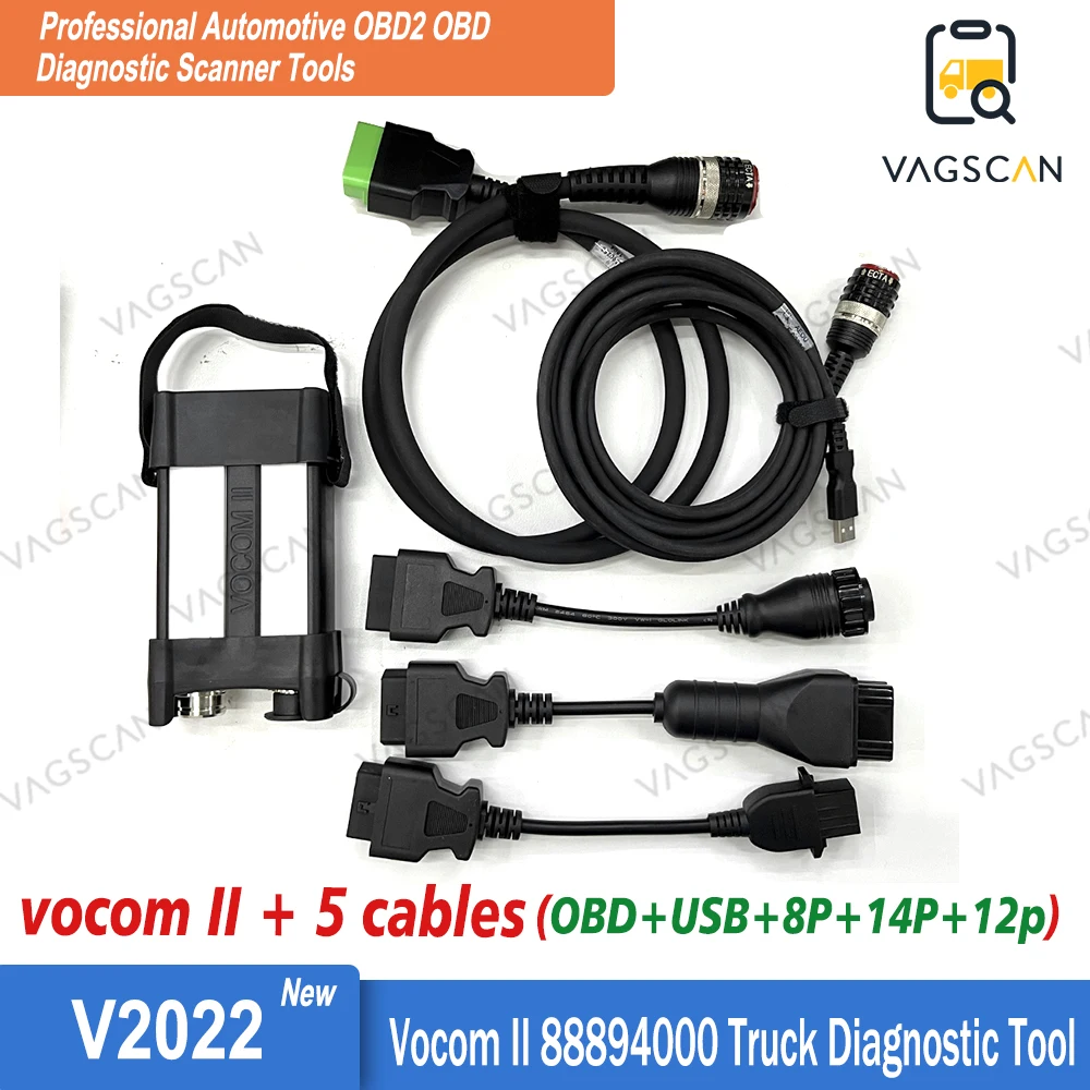 

Vocom2 Tech Tool (TT) 2.8.130 DIAGNOSTIC KIT Vocom II 88894000 Communication Unit (88894000) For New Bus Construction Equipment