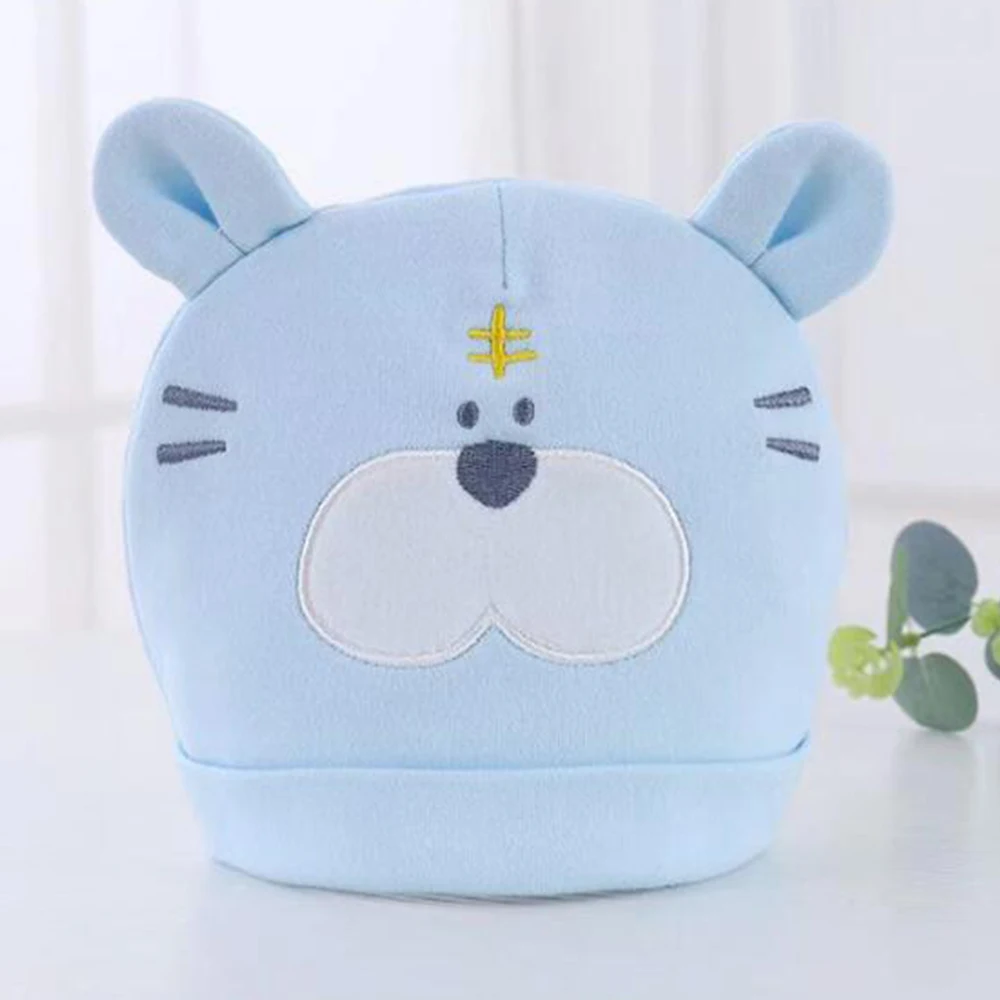 

Newborn Hats For Baby Girl Cotton Cartoon Animal Print Cute Spring Autumn 0-6 Months Baby Boy Caps Kids Accessories