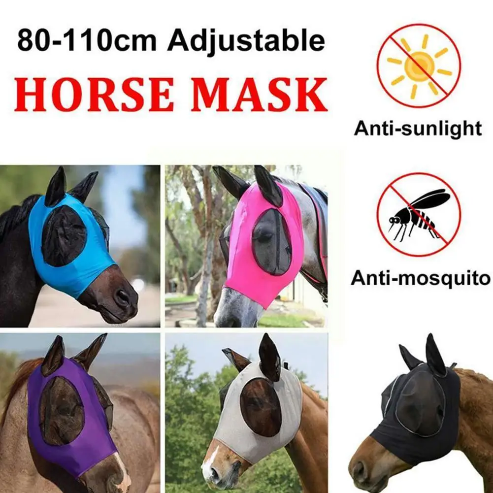 

Breathable Fly-proof Net Horse Summer Of Animal Eyes And Mosquitoes For Family Animal Horse Decoration S2a8