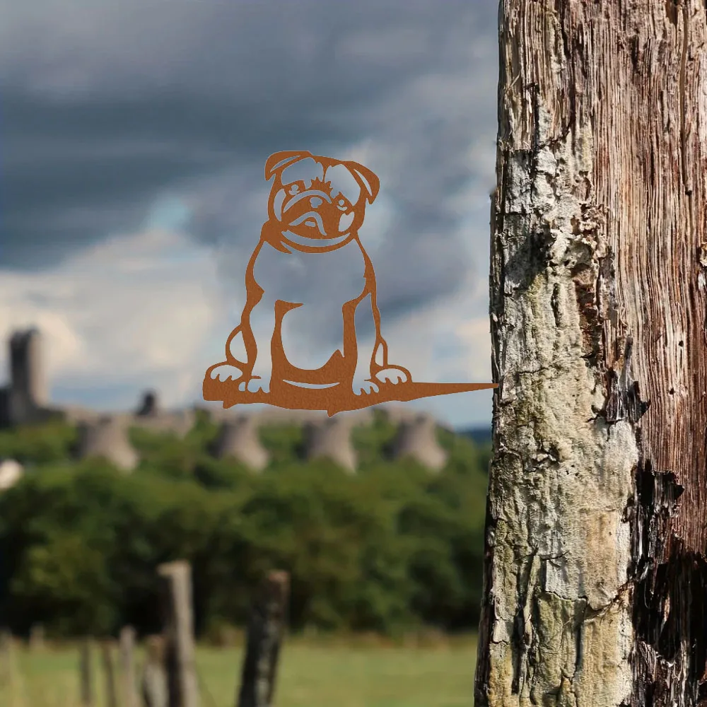 Завосстанавливающий силуэт металлического мопса Art – гипнотиза с домашней