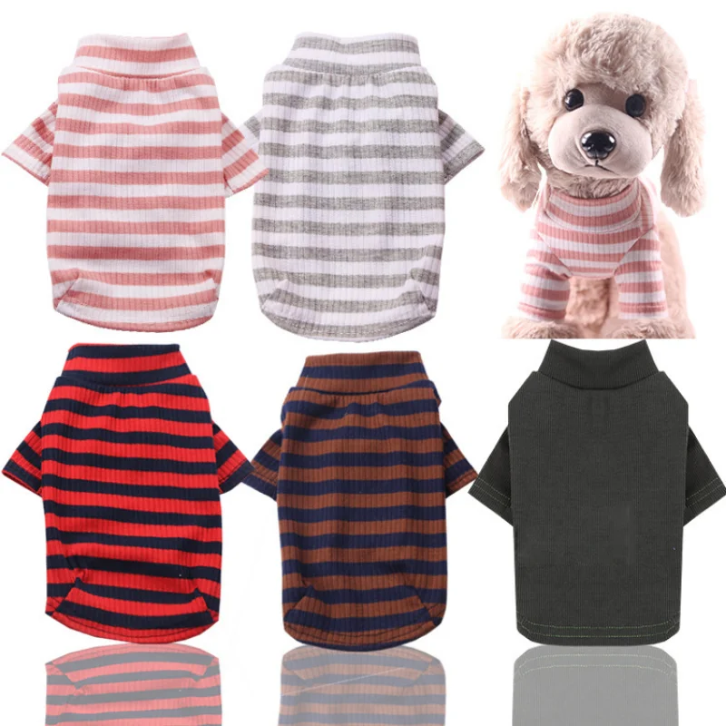 

Spring Autumn Puppy Clothes Stretch Comfortable Dog Cat Sweater Teddy Bichon Pomeranian Pug Small and Medium-sized Dog Clothes
