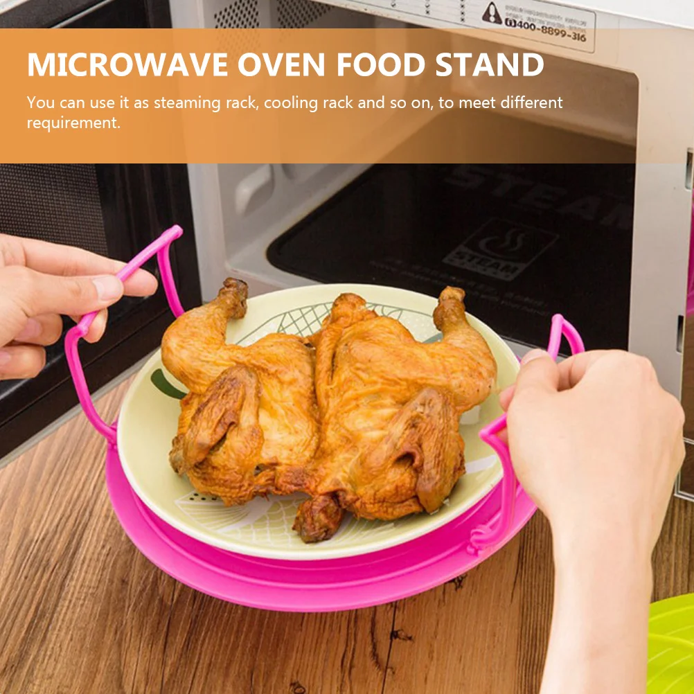 

Rounded Stand Microwave Tray Steaming Tray Steamer Rack Cooking Steam Rack Steaming Tray
