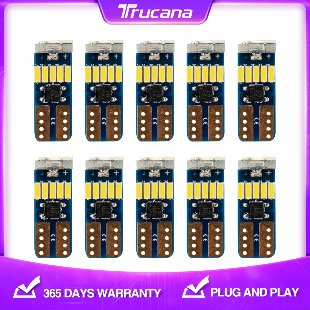 

Светодиодные лампы T10, 10 шт., W5W, Canbus, 12 В, 15SMD