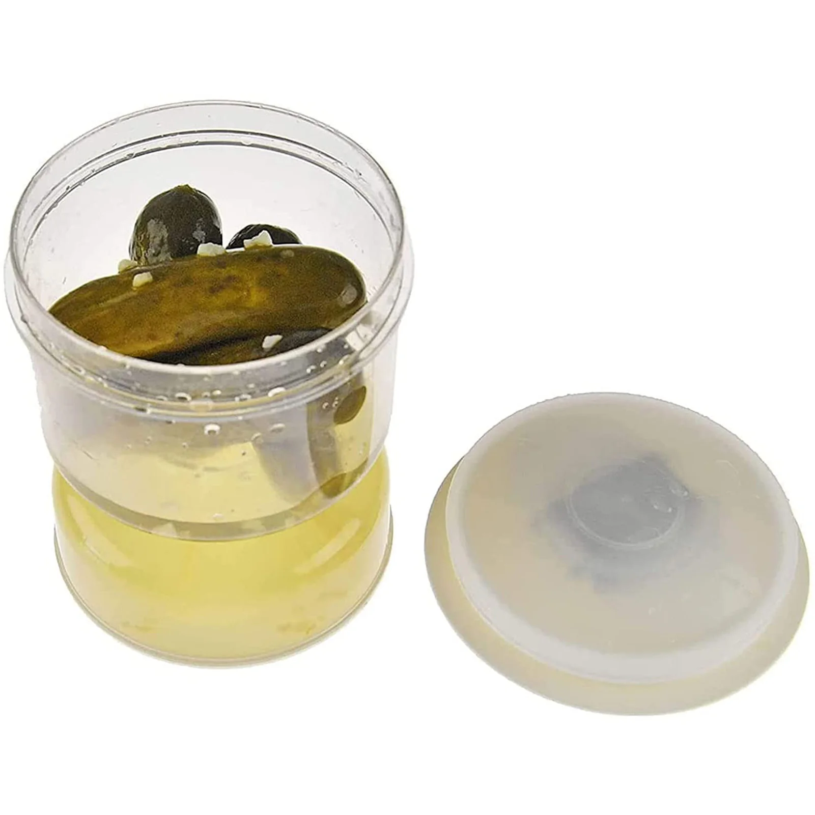 

Pickles Jar Dry And Wet Dispenser Pickles Hourglass Jar With Strainer Food Container For Home Kitchen Separator Small Organizer