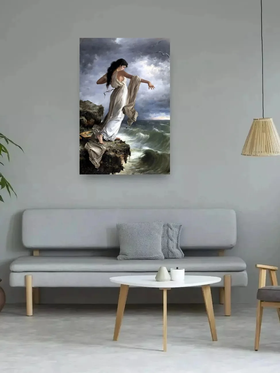 Death of Sappho от Miguel Carbonell Selva 1881 художественный холст с принтом декор для гостиной