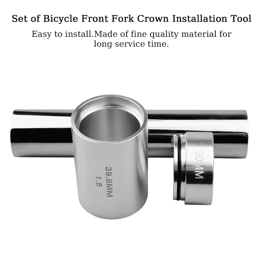 

Bike Front Fork Crown Installation Tool Set Bicycle Headset Race AntiSlip Setting System Extension For 28.6mm Bikes Front Fork