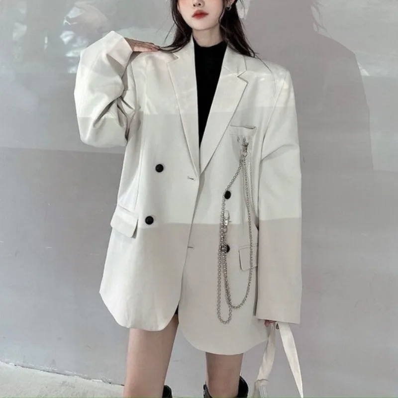 2022 Spring Chain Women's Jackets For Female Coat Basic Korean Jacket Blazer Set Women Top Suits Ladies Blazers Harajuku Elegant