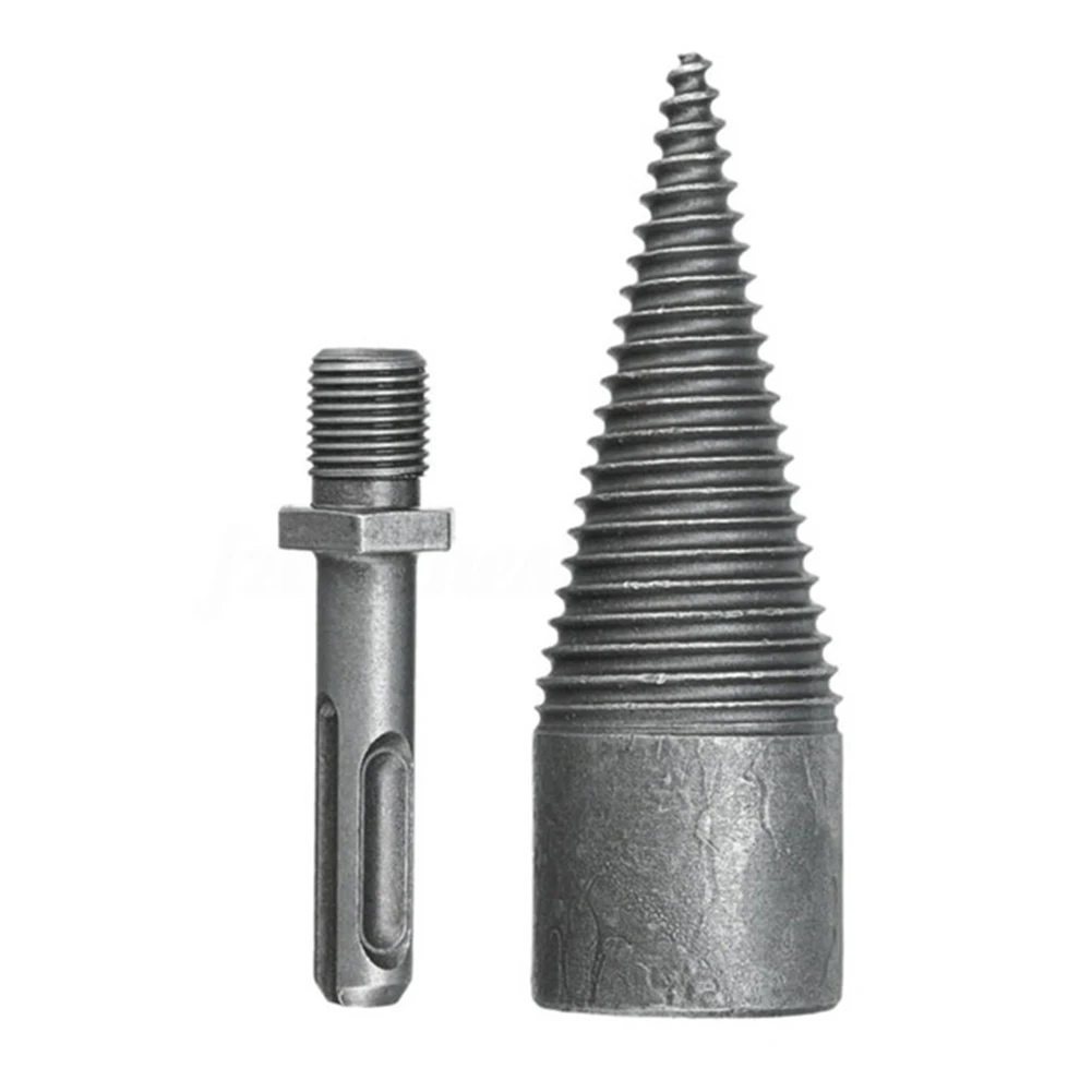 

Round/Hex Chop Wood Drill Bit Kit 5.71 * 1.26in Firewood Chop Wood Drill Bit Firewood Split Splitter Cone Wood Splitting Parts