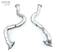 cende carbon fiber system downpipe catalytic converter for rs7 exhaust