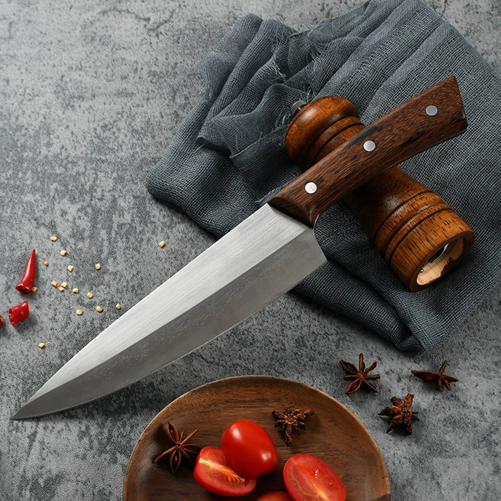

Kitchen knife high carbon Stainless steel 8 inch chef meat japenese knives 7CR17 German steel vegatable fruit cooking tool set