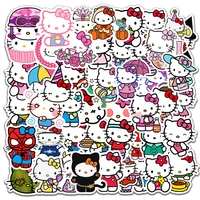 103050pcs cute cartoon hello kitty stickers kawaii girls graffiti water bottle guitar diary vinyl kids diy toys sticker decals