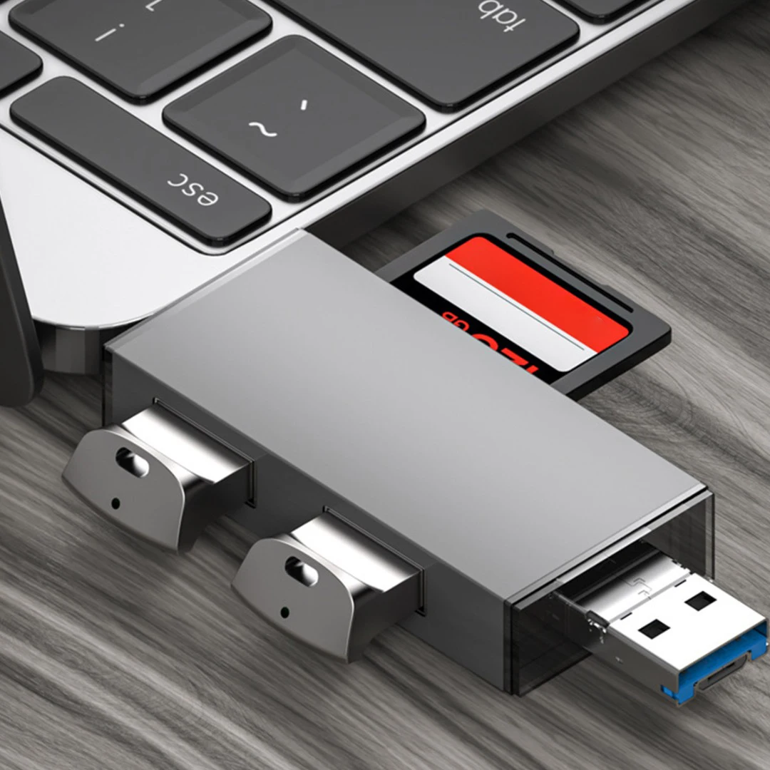 6 в 1 устройство для чтения SD-карт OTG USB2.0 адаптер Micro USB Type-C высокоскоростной
