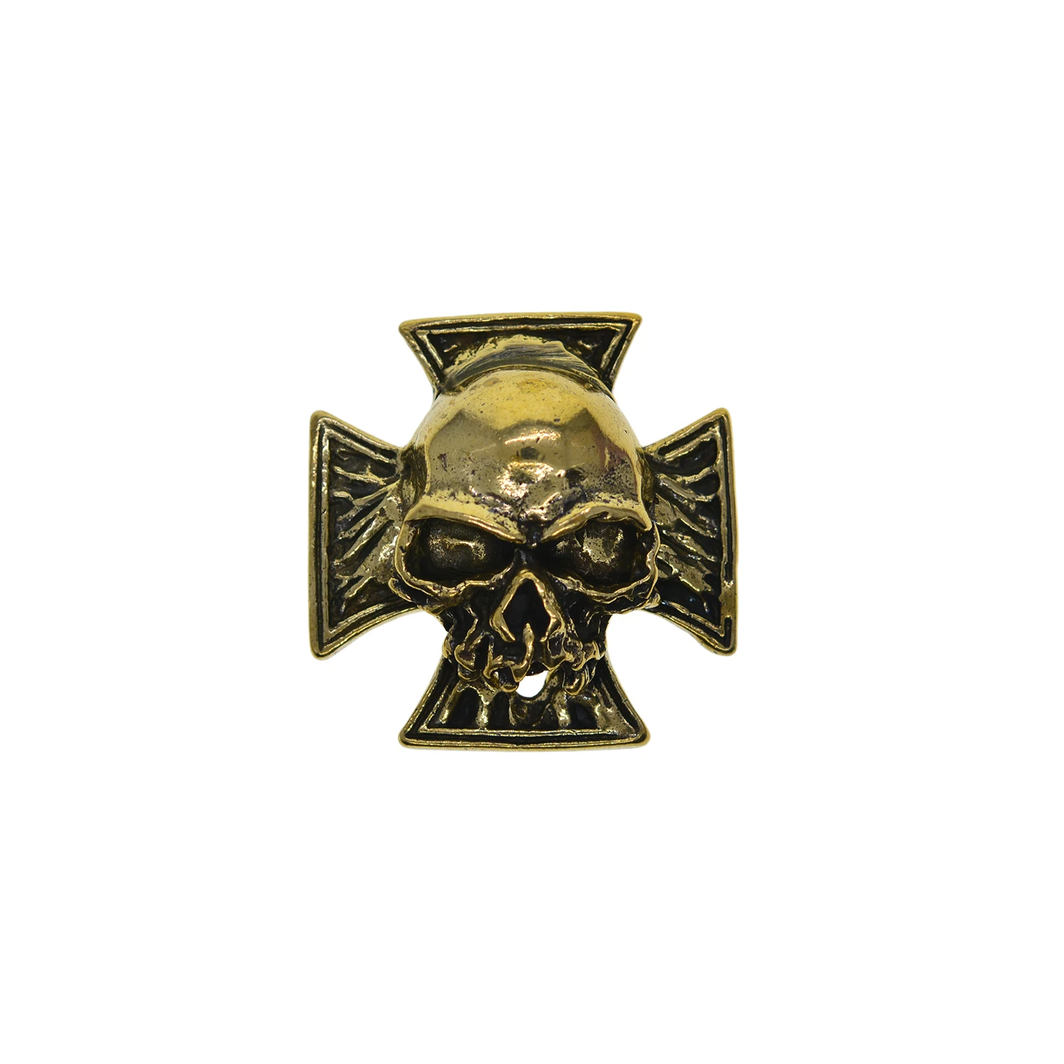 

vintage brass 1.3inch 34mm large cross scary Skull Screw lock Concho rivet belt craft Decor Belt Saddle Blanket Hats Wallet bag