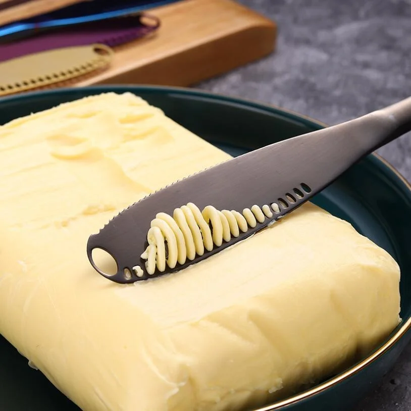 

Butter Knife Cheese Cutter with Hole Cheese Grater Stainless Steel Kitchen Accessories Wipe Cream Bread Jam Tools Kitchen Gadget