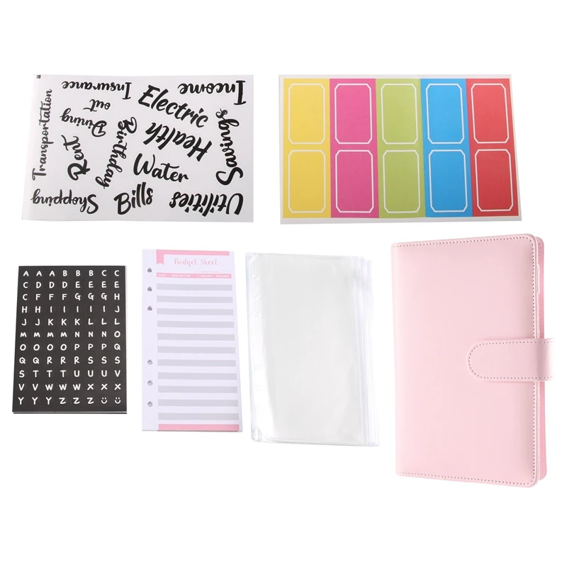 

A6 Budget Binder With Cash Envelopes,Money Saving Binders,Cash Budget Envelopes System For Budgeting,Ring Binder