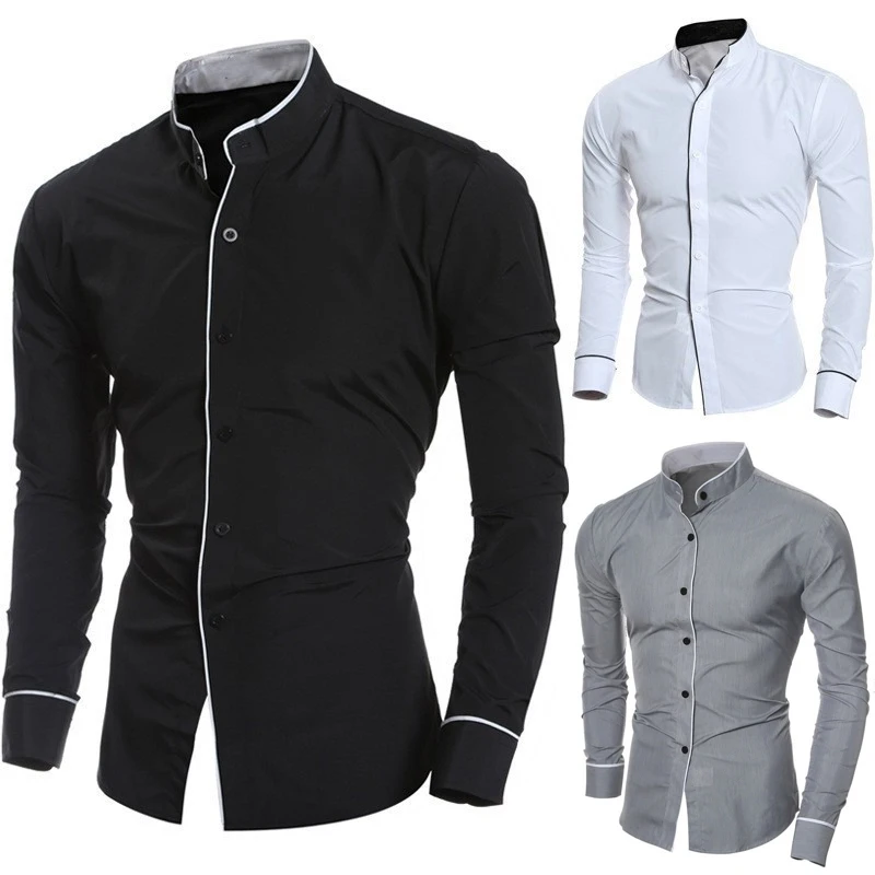 

Great Summer Top Close-Fitting Summer Shirt Solid Color Wear-Resistant Summer Shirt Formal