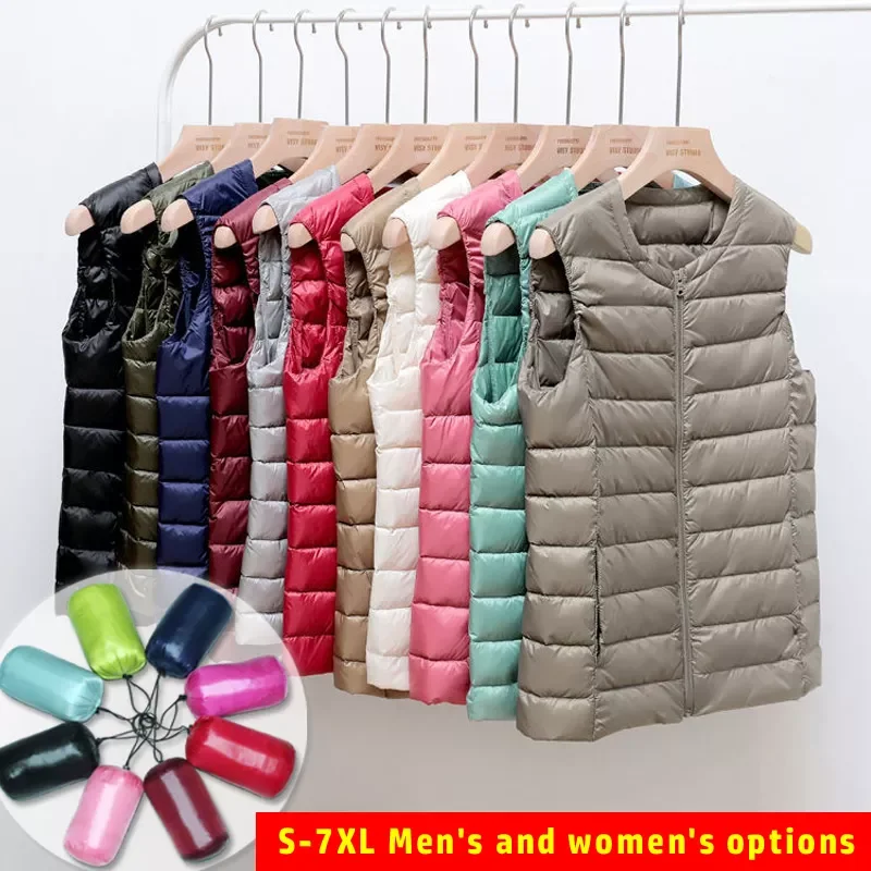 

New2022 Women's Warm Vest 2021 Female Office Vests for Women Lightweight Padded Jackets Autumn Down Winter Sleeveless Coats