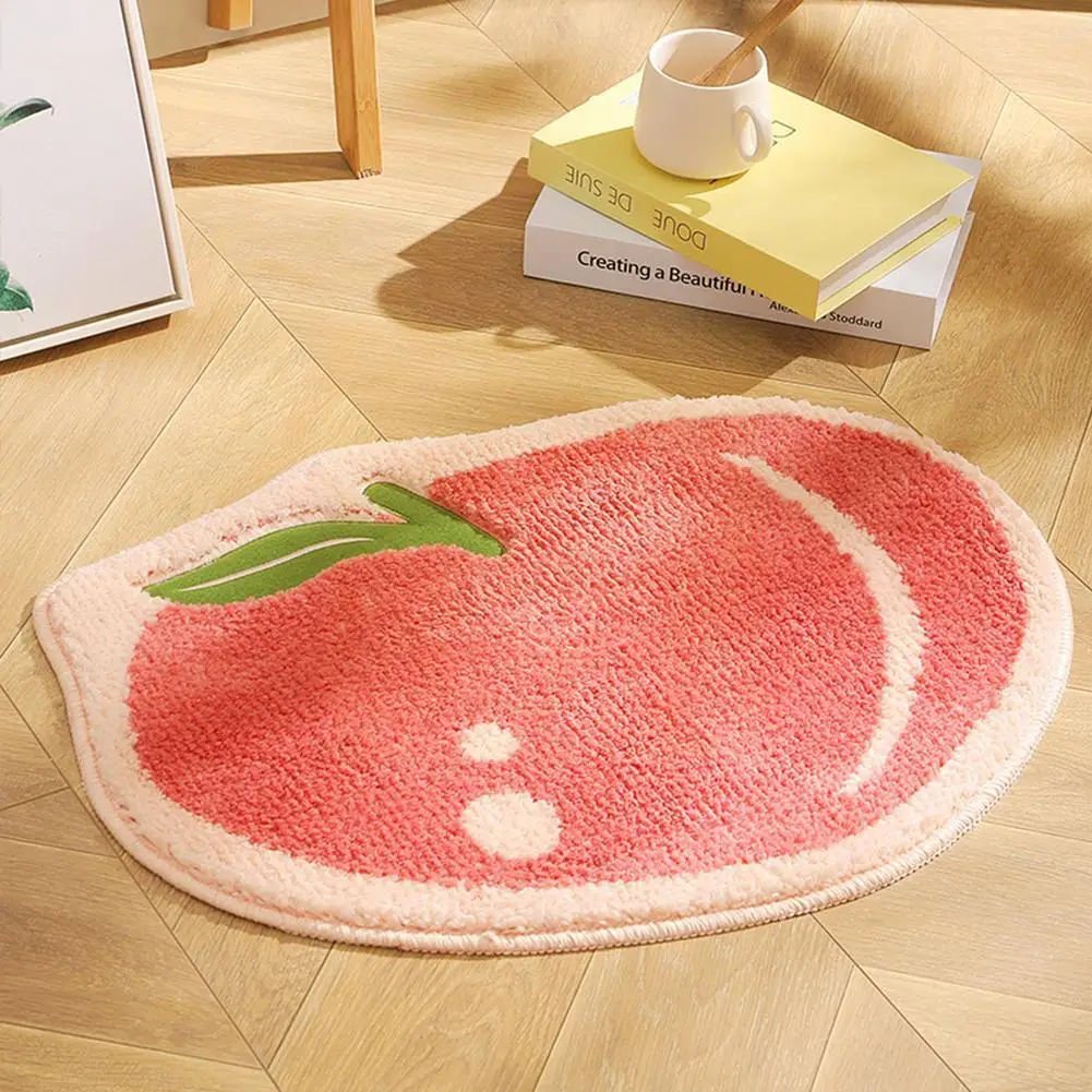 

Cute Different Fruit Shape Bathroom Mat 9 Colors Anti Slip Floor Carpet For Bedside Doorway Toilet Soft Comfortable Bath Ru T5M3