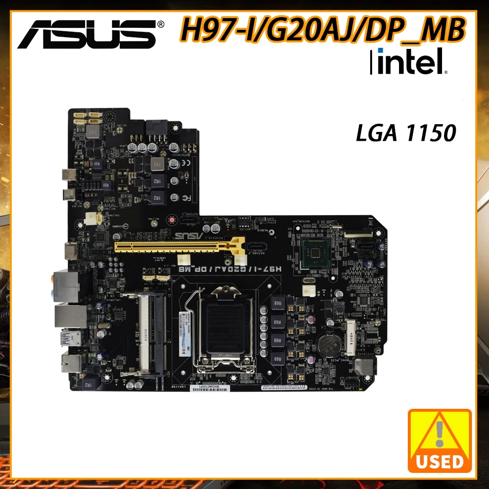 

ASUS H97-I/G20AJ/DP_MB LGA 1150 Gaming Motherboard DDR3 RAM USB2.0 SATA2 PCI-E X16 Mini-ITX Intel H97 Motherboard