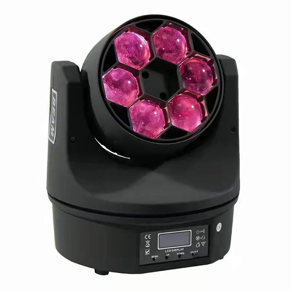 Светодиодный мини-луч светодиодный эффект dj luce capa commovente fascio di 6x15 w rgbw 4 в 1