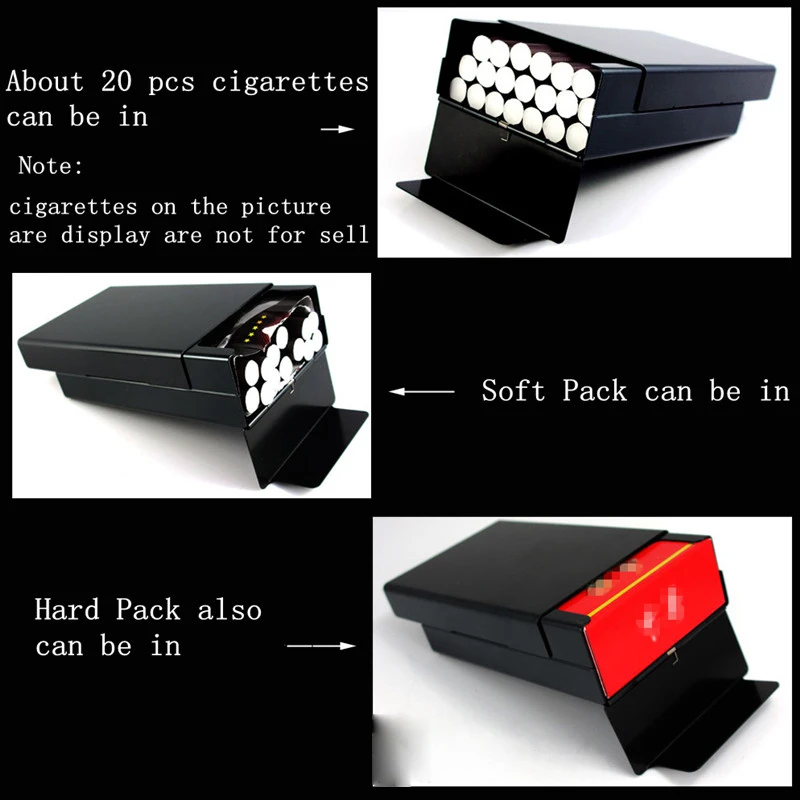 Dragon Ball DIY Aluminium Alloy Slider Cigarette Box Tobacco Storage Case Smoking Accessories Mens Gift images - 6