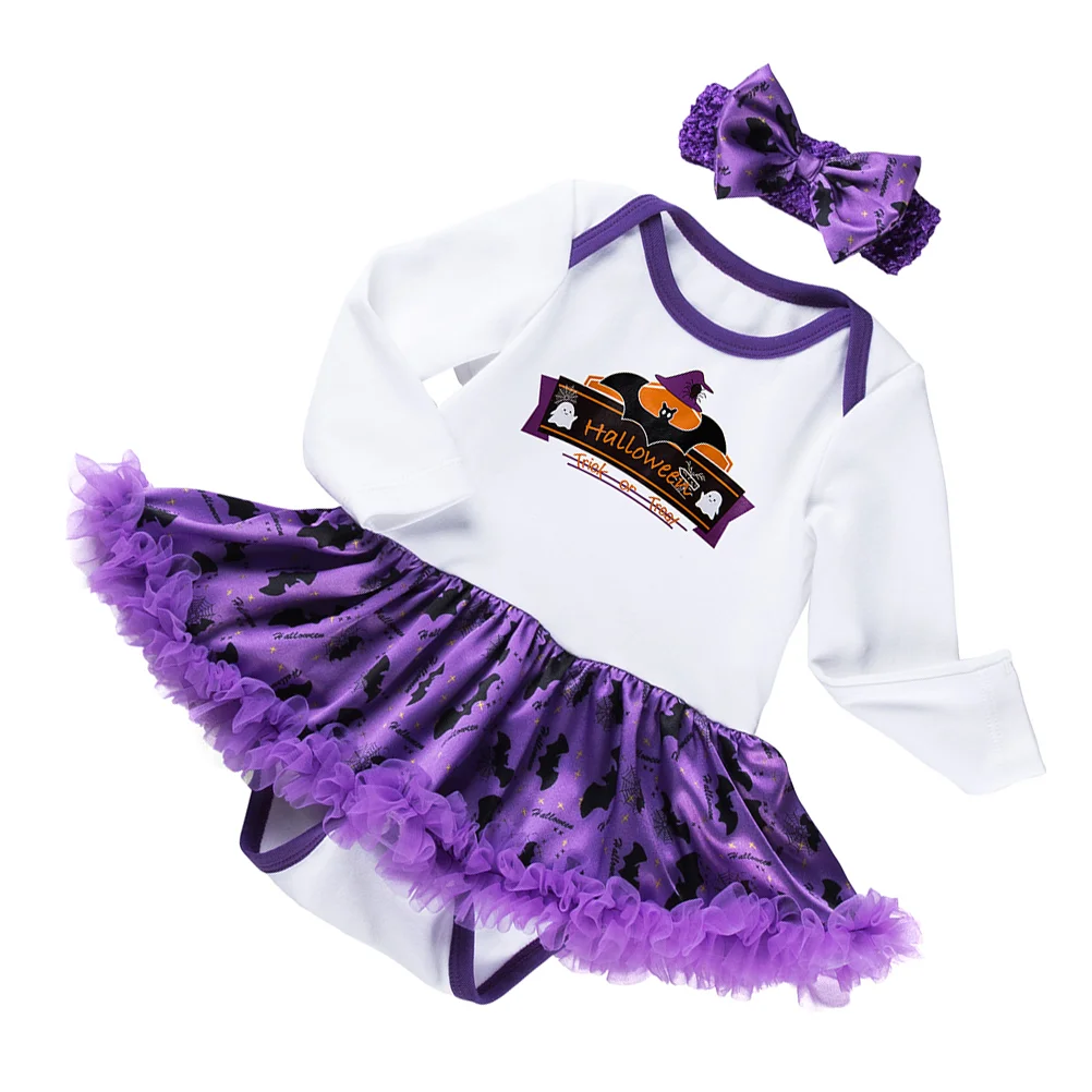

1 Set Fashion Baby Girls Romper Skirt Outfit Baby Girls Headband Hairband for