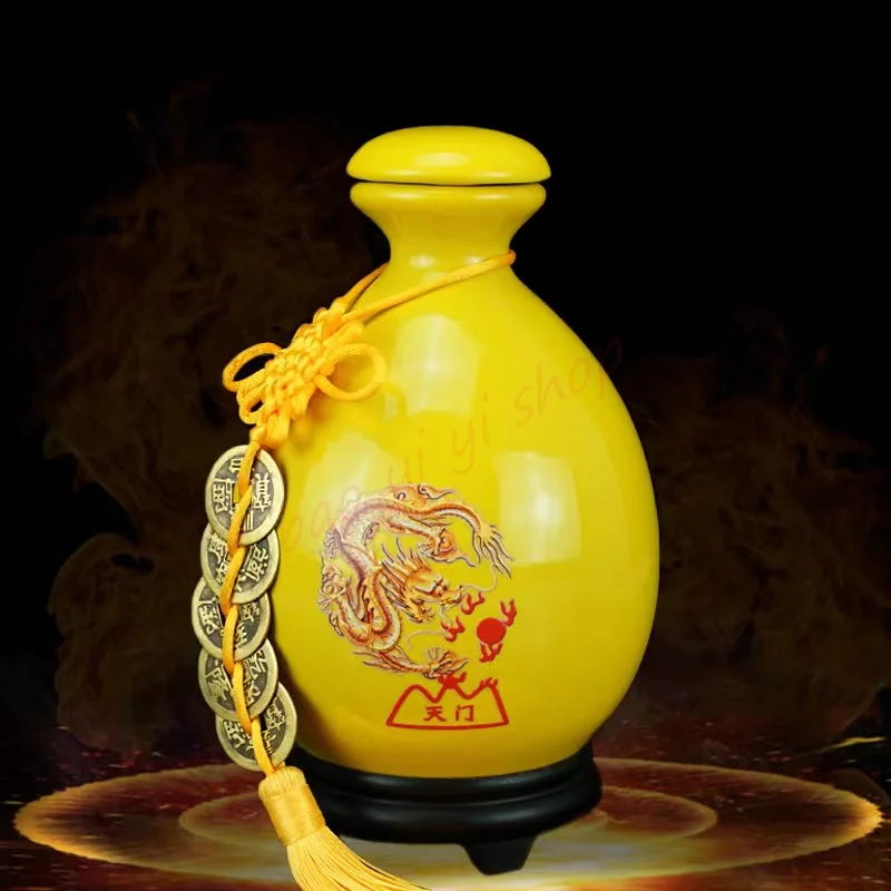 

Fire dragon bottle, In the northwest corner of the kitchen, Male host Household earthenware pot crafts Ornaments
