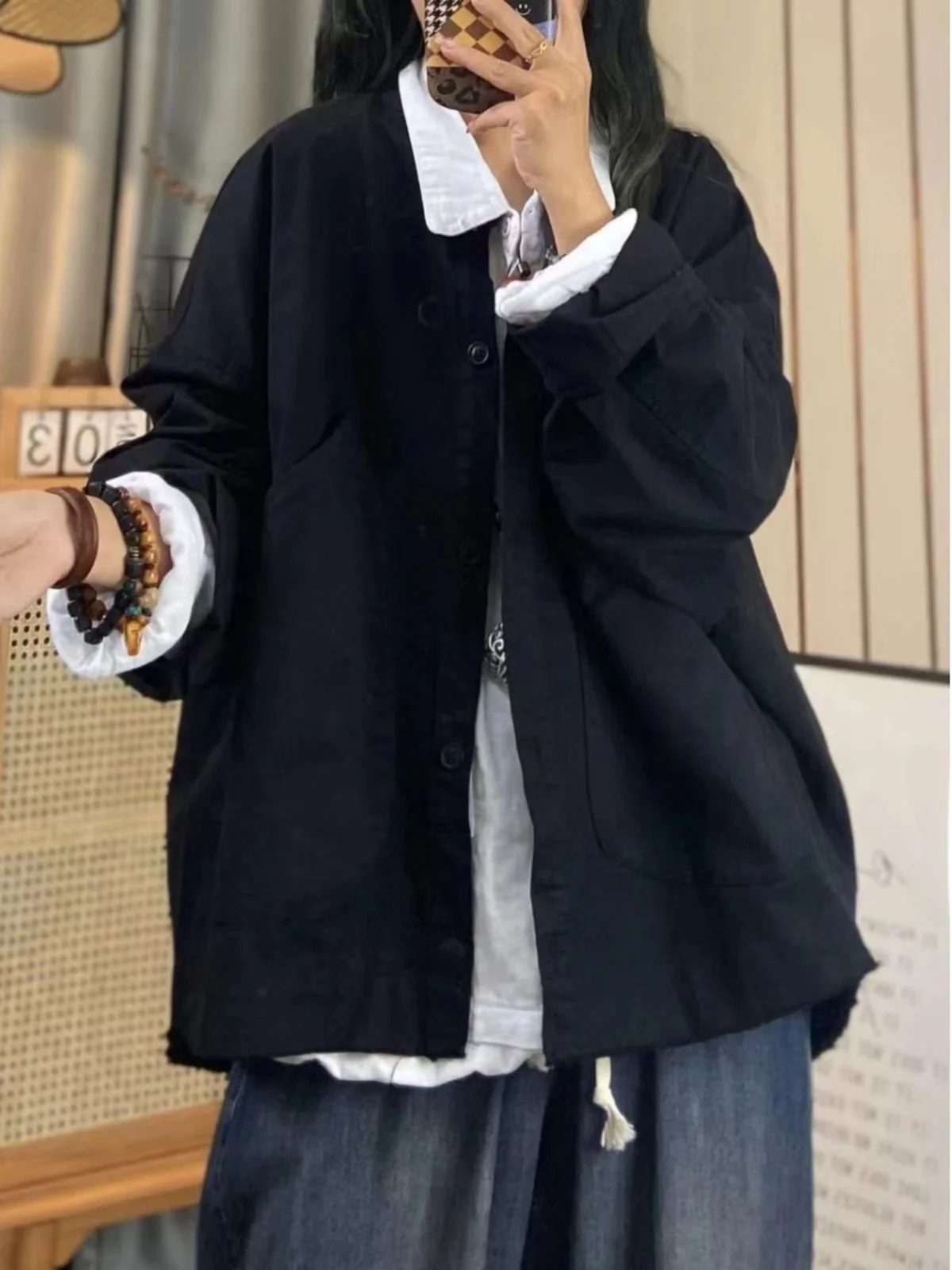 Фабрика ткани Gao Ding — чистая потеря! Осеннее хлопковое короткое пальто больших