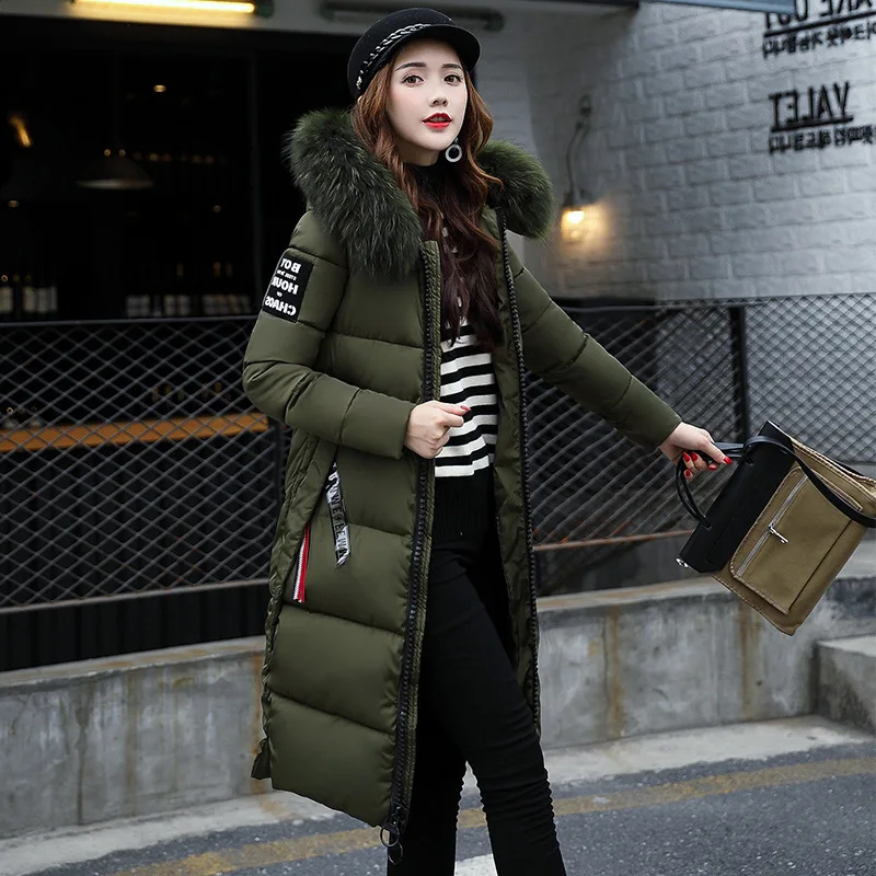 Winter Women's Cold Coat Parkas Super Hot Coats Hooded Down Cotton Padded Jacket Jackets Plus Size Fashion Loose New
