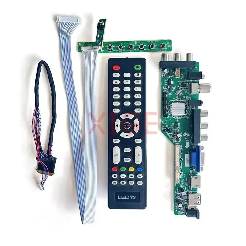 Плата драйвера контроллера для LT133EE09100 LT133EE10000 LVDS 40 Pin 1366x768 USB/DHMI/VGA/AV DVB-T/C экран
